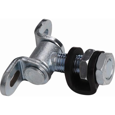 Deco Fer Forge – Gond de portail à battant réglable M20 – Longueur tige 55mm – Acier zingué à souder – Réglage horizontal et vertical 15mm