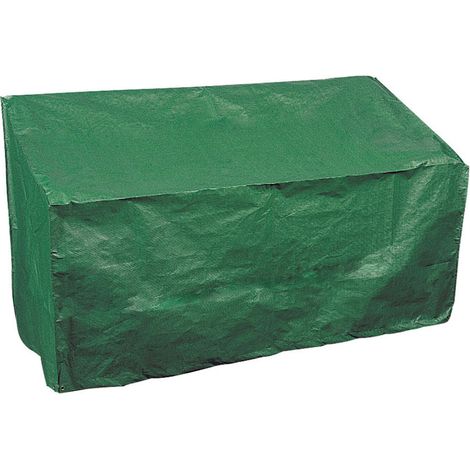 Housse de banc pour banc d'exte'rieur en polyester vert 160x80x75 cm lavable et re'sistant aux intempe'ries (1/3)