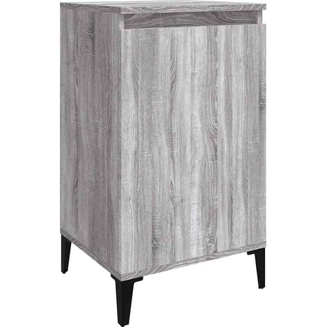 Maison Exclusive - Mesita de noche madera contrachapada gris Sono (1/5)