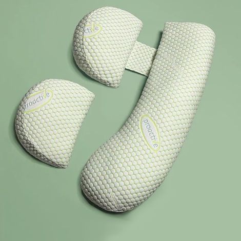 xjxj Oreiller de grossesse, oreiller latéral, oreiller de sommeil pour femmes enceintes avec housse en coton amovible-AquaForge (1/5)