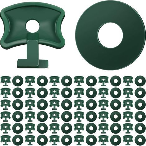 AIDUCHO 200 Pièces Clips De Torsion De Serre Clips De Fixation De Serre En Plastique Et Rondelles Clips D'angle D'extension De Serre Pour Isolation De Serre En Aluminium Ombrage De Filet (1/5)
