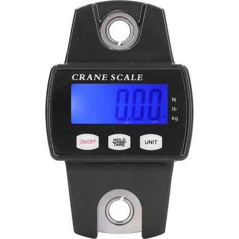 Tragbare digitale Hakenwaage, präzise, multifunktional, industrietauglich, elektronisch, schwarz (1/5)