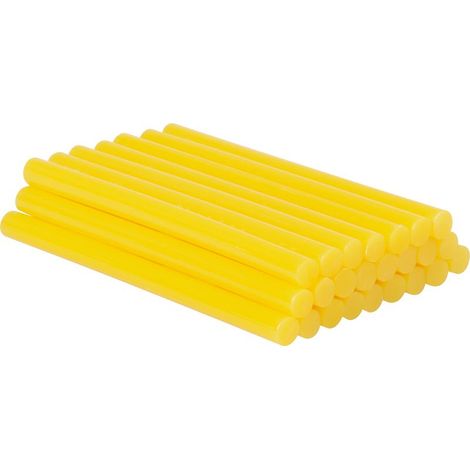 Stift Strend Pro GS-201D, 100x07 mm, gelb, Packung 24 Stk., Schmelz-, Klebestift, Nachfüllung für Schmelzkleberpistole (1/3)