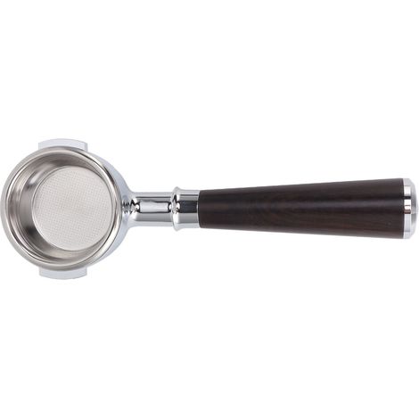 Porte-filtre sans fond 58 mm en alliage d'aluminium, 2 oreilles, avec panier-filtre, couleur bois de santal violet (1/5)