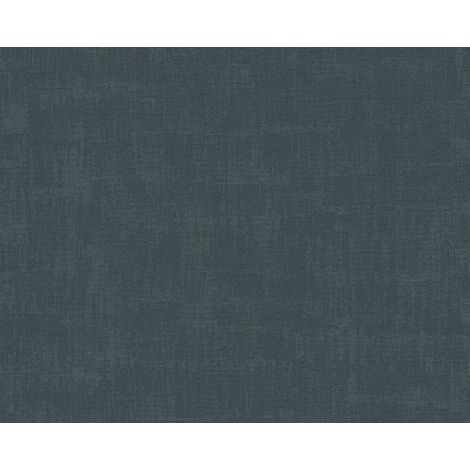 Papier peint uni vert pétrole Tapisserie texturée pour chambre et salon Papier peint intissé élégant pour couloir (1/4)