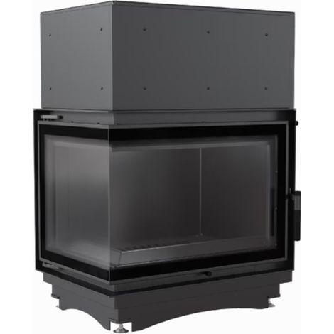 Kratki Wasserführender Kamineinsatz ZUZIA DECO links12 kW Ø200 Hausheizung Kamin (1/5)