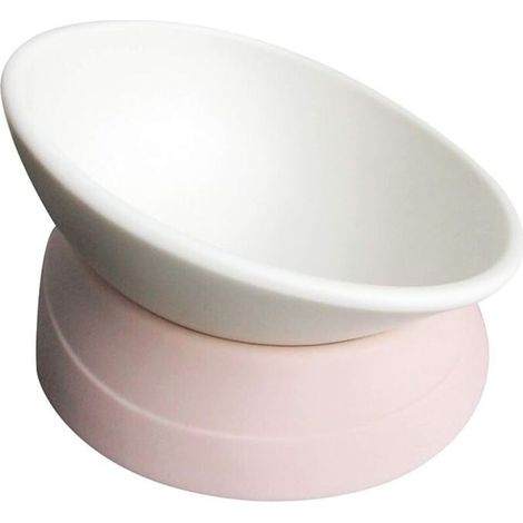 Ensemble de gamelles inclinables en plastique pour petits chiens et chats