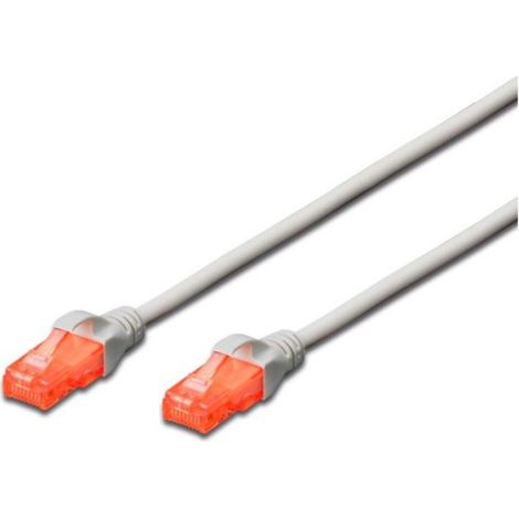 Câble Réseau Rigide UTP 6ème Catégorie Ewent EW-6U-020 RJ45 Gris (1/2)