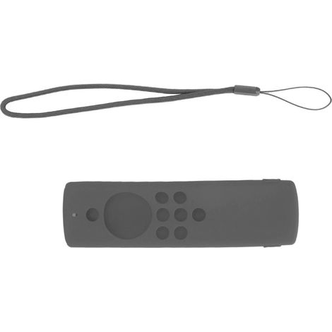 Schutzhülle aus Silikon für die Fire TV Stick Lite Fernbedienung, abwaschbar und stoßfest, dunkelgrau. (1/5)