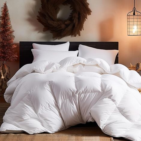 Couette en duvet 135 x 200 cm - Blanc (1/5)