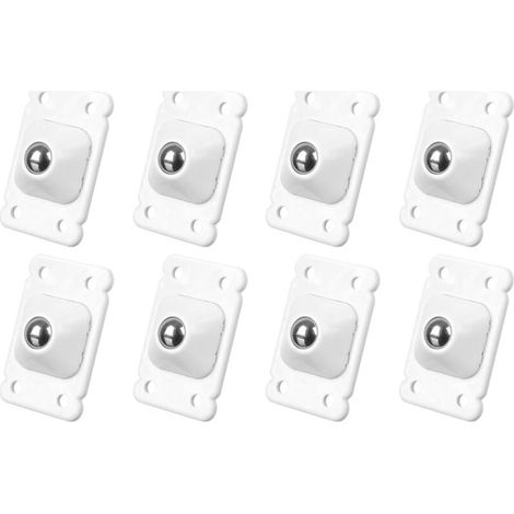 Stück Mini-Möbelrollen, kleine Möbelrollen, Möbelrollen, Möbelrollenplatten, selbstklebende Möbelkugelrollen, Edelstahl-Metallkugeln (1/4)