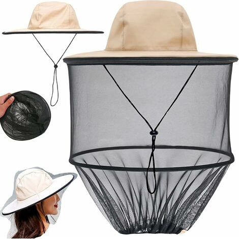 Chapeau moustiquaire pour homme et femme avec visière de pêche, apiculteur, voile d'apiculteur, chapeau pour homme et femme (1/5)
