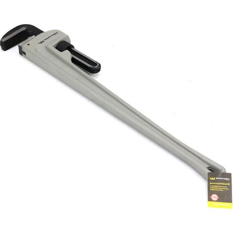 Llave para tubos tipo americano de 36" con mango de aluminio y mordazas reforzadas de CrMo de diámetro máximo Waryński (1/3)