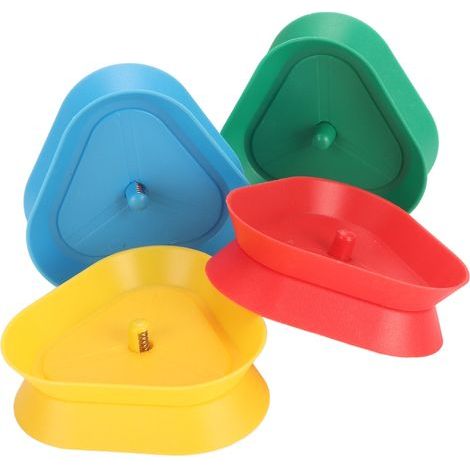 Support triangulaire pour cartes de jeu - 4 couleurs, mains libres, poker et jeux de société pour enfants et adultes