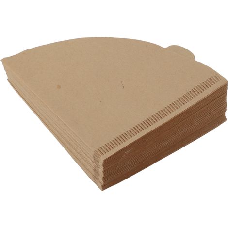 Filtri per caffè dalla consistenza morbida, 100 pezzi, coni di carta filtrante in pasta di legno per macchine da caffè filtro. (1/5)