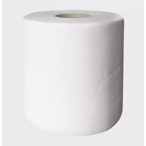 Bobines Maxi (paquet de 6) avec dévidage central CRISTAL HYGIENE blanches 2 plis gaufrées Ecolabel - P1540000 (1/2)