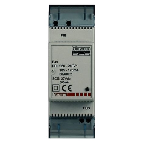 Alimentatore Compatto 2Din 230V Scs ( Bticino Cod. E49 )