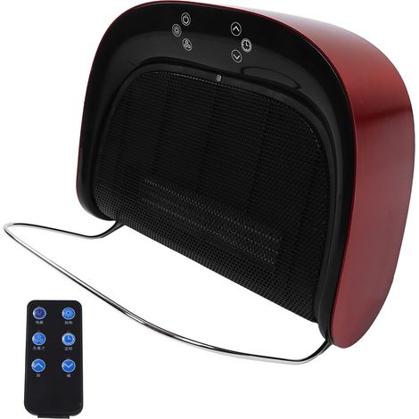 Chauffage d'appoint sous table pour salle de bain, étanche, ignifugé, fixation murale, prise UE 220 V, rouge (1/5)