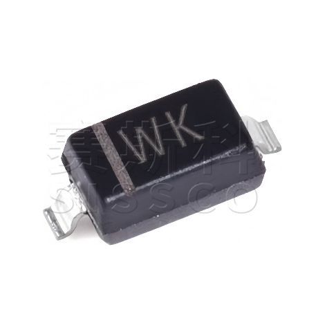 Changdian/Changjing BZT52C16, screen-printed WK SOD-123W, 16V 500mW Zener diode, electronic component chip, electronic component, 5 pieces, packed and shipped.