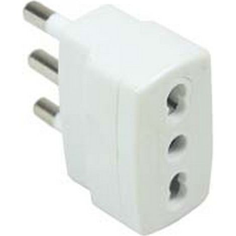 20PZ ADATTATORE RIDUZIONE 2P+T BIANCA - spina 16A e presa 10/16A bianca