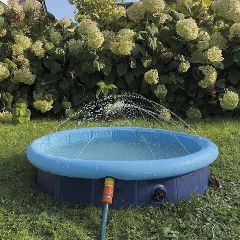 Splash Piscine 2 en 1 Bleue  Taille S : Ø 80 x 20/25 cm (1/2)