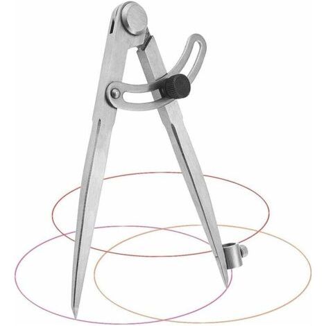 Pair 20 cm Zimmermannszirkel, professioneller Zirkel aus Kohlenstoffstahl, Zirkel mit großem Durchmesser zum Zeichnen von Kreisen, für Tischlerarbeiten, Metallbearbeitung und Lederverarbeitung