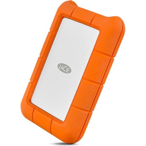 LaCie Rugged USB-C disco rigido esterno 1000 GB Arancione, Argento (1/4)