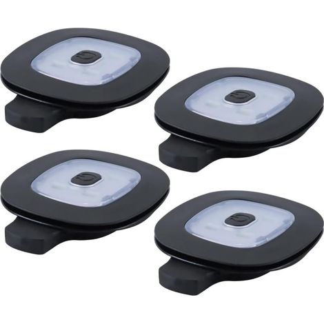 4er Set Stirnlampen USB wiederaufladbar, Befestigung Mützen Caps, Kopflampe für Laufen und Fahrrad (1/5)