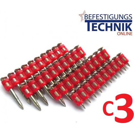 Premium Betonnägel C3 3,0x17mm für Akku Betonnagler Bosch GNB 18V TRAK-IT40A Freeman LD40-C3 C-C33017XH
