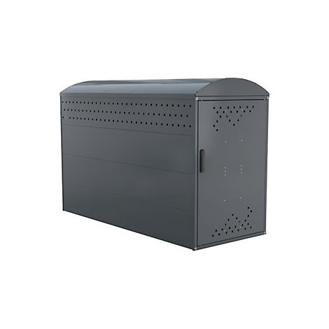 Caja para bicicletas  elemento básico con 1 techo abovedado 
