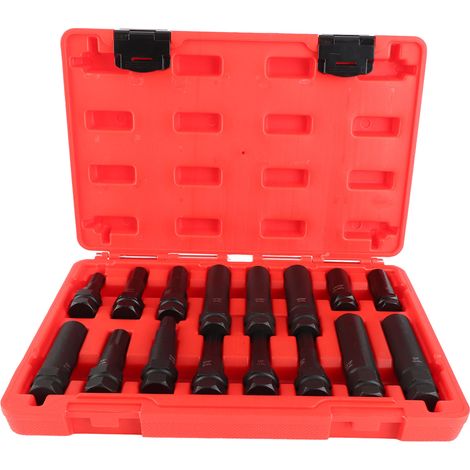 Kit complet de 16 écrous antivol de roue avec outils de démontage. (1/5)