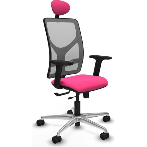 Sedia da ufficio piqueras y crespo Motilla rosa similpelle mesh (1/2)