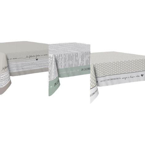 1 Pezzo Tovaglia da Tavola Vercas Misto Cotone 120 x 160 cm 3 Decori (1/2)