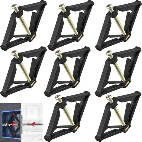 86-mm-Unterputzdosen-Reparaturset (8er-Pack) – Halterung für Elektrodosenreparatur – Elektrikerzubehör (1/5)