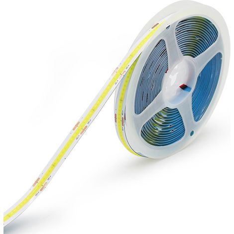 1 Bande LED COB 12V,5m,Blanc froid 6000K,320 LED/m,Flexible,Découpable,Ideal pour cuisine,chambre (1/5)