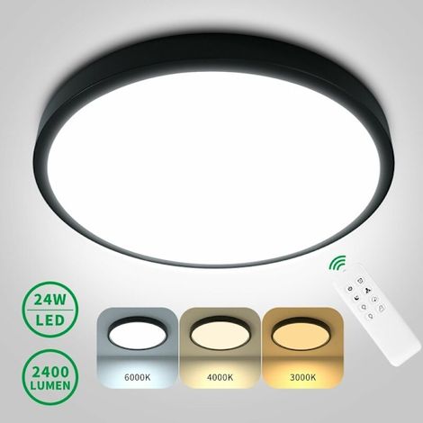 Applique murale pour couloir, cuisine, salle de bain, balcon, éclairage radar, Ø 27 cm, lumière blanche brillante, 24 watts, pour salon, couloir (1/5)