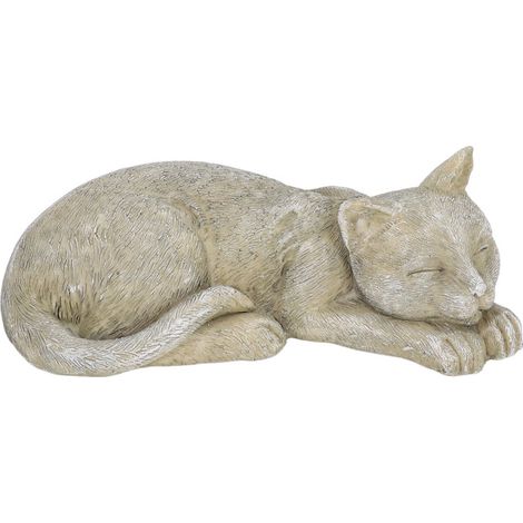 Pierre tombale commémorative pour animaux de compagnie (chat ou chien), imitation pierre, en résine, pour jardin ou extérieur. Type de mousse Cat A.