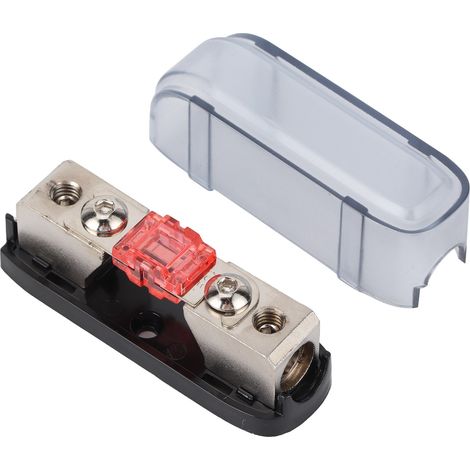 Stereo-Audio-Sicherungshalter, einpolig, AGU-Sicherungskasten-Verteilerblock für Auto, Boot, Wohnmobil, Rot, 150 A (1/5)