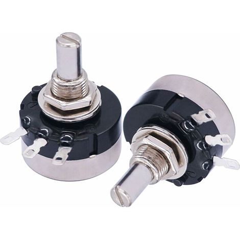 AMXCNOY 2 Stück RV24YN20S B102 Potentiometer 1 kΩ Drehpotentiometer mit Kohleschicht, Ein-Gang-Potentiometer A03-6 mm RV24 B102+A03 (1/4)