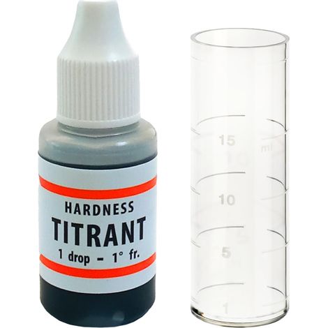 WK - Kit Test Analisi Acqua, Misuratore Durezza e Presenza Calcare, Flacone di Titrant da 10 ml con Provetta, Utilizzo Facile e Immediato, Ideale per Scegliere e Impostare Addolcitore Domestico (1/5)