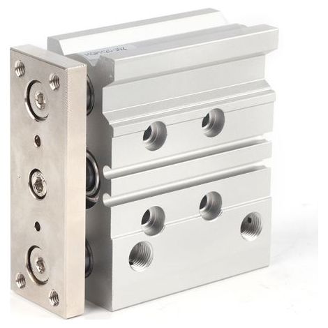 MGPM20X30 Doppeltwirkender Pneumatikzylinder aus Aluminiumlegierung, 20 mm Bohrung, 3 Kolbenstangen (1/5)