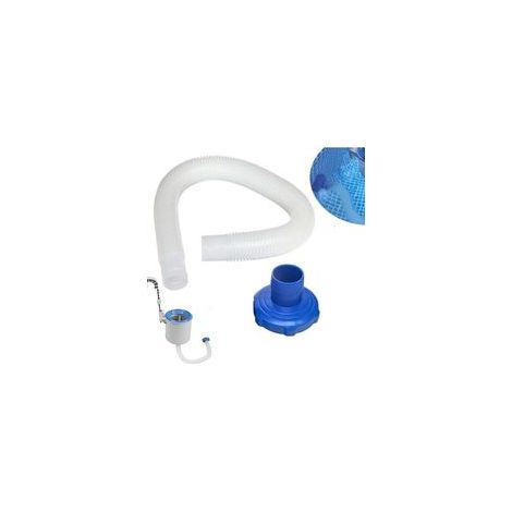 Tuyau et Adaptateur pour écumoire de Piscine, 1.5in in-tex 25016 Adaptateur Tuyau pour Skimmer Surface Kits Tuyau et Adaptateur pour Piscine Hors Sol pour in-tex Best-Way (75cm Tuyau) (1/5)
