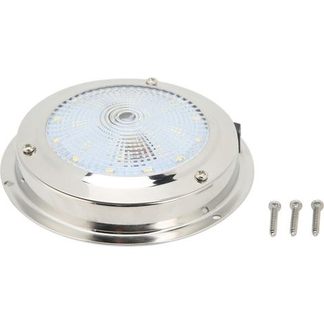 Jeffergarden Plafonnier pour camping-car, étanche IP65, botier en acier inoxydable 316, lampe de courtoisie marine DC12-24V (1/4)
