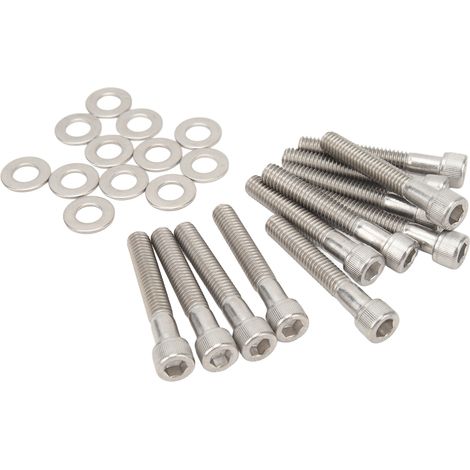 Kit de boulons de culasse en acier inoxydable 304 trempé et poli, de remplacement pour moteurs Ford Small Block SBF 289, 302, 5.0L et 351W. (1/5)