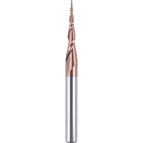 6-mm-Hartmetall-Kegelfräser – Oberfräse mit HSi-Beschichtung, 5,2°-Winkel für 2D- und 3D-Holzbearbeitung (1/5)