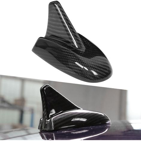 Antennenabdeckung aus getrockneter Kohlefaser, Haifischflossenform, passend für Maserati Quattroporte/Ghibli 2013-2020 (1/5)