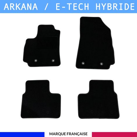 Tapis de sol voiture - Sur mesure pour  Renault ARKANA ET E-TECH HYBRIDE dès 03/2021 - Antidérapant - Tapis de sol 4 pièces (1/4)