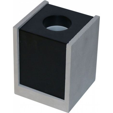 V-TAC Portafaretto LED GU10 Corpo in Gesso a Cubo Grigio Finitura Nera (1/5)