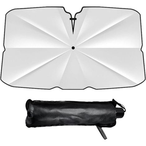 Parapluie pare-soleil pliable pour pare-brise voiture – tige flexible réglable 360° (1/5)