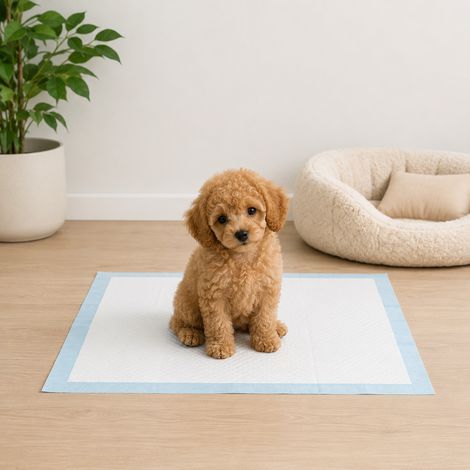 belviona Trainingsunterlagen Hund, Welpenpads mit SAP-Saugkern, auslaufsicher, hygienisch & vielseitig einsetzbar, 60x60 cm, 50 Stk. (1/5)
